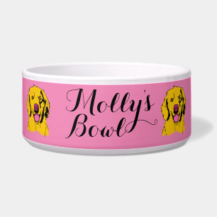 Golden Retriever Pop Art Voerbakje