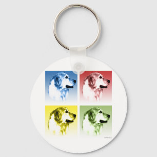 Golden Retriever Pop Sleutelhanger