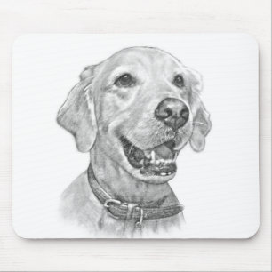Golden Retriever Portret Muismat