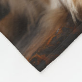 Golden Retriever poseren Fleece Deken (Hoek)