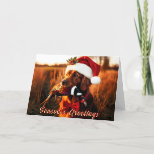 Golden Retriever possède une carte de vacances de