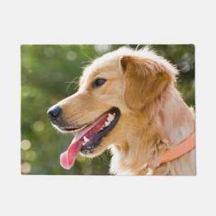 Golden Retriever profiel met tongen uit Deurmat