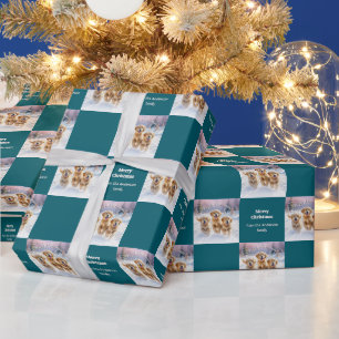 Golden Retriever Puppies in Sneeuwpuppy Kerst Cadeaupapier