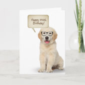 Golden Retriever Puppy 106e carte d'anniversaire (Devant)