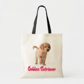 Golden Retriever Puppy Dog Canvas Canvas tas (Voorkant)