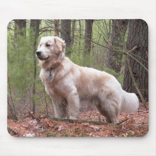 Golden Retriever Puppy Dog Mousepad Muismat (Voorkant)