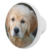 Golden Retriever Puppy Keramische Knop (Rechts)