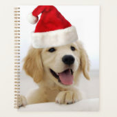 Golden Retriever Puppy Kerstmis Planner (Voorkant)