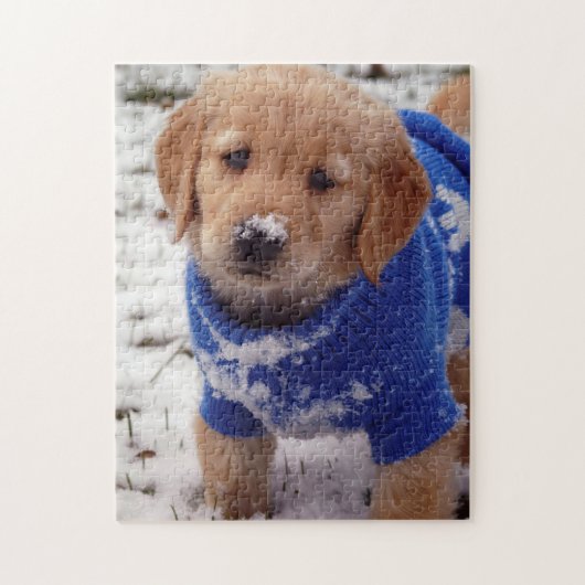 Golden Retriever Puppy Legpuzzel (Verticaal)