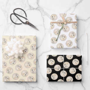 Golden Retriever Puppy Schilderen Originele Hond K Inpakpapier Vel