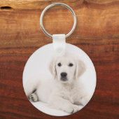 Golden Retriever Puppy Sleutelhanger (Voorkant)