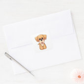 Golden Retriever Puppy Vierkante Sticker