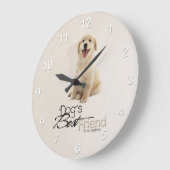 Golden Retriever Puppy Wall klok (Hoek)