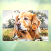 Golden Retriever Raamsticker (Vel 3)