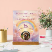 Golden Retriever Rainbow Bridge Memorial Sign (Mariage)