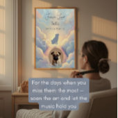 Golden Retriever Rainbow Bridge Poster – Dog Loss
