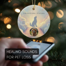 Golden Retriever Regenboogbrug-herdenkingsornament