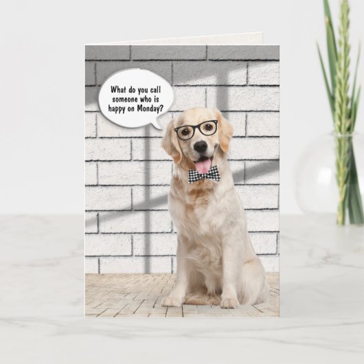 Golden Retriever Retirement Kaart (Voorkant)