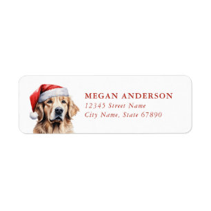 Golden Retriever Retouradreslabels Etiket