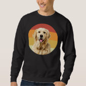 Golden Retriever Retro Face Dog Trui (Voorkant)