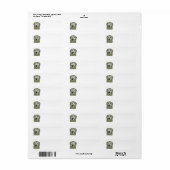 Golden Retriever Return Address Label (Full Sheet)