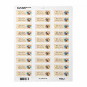 Golden Retriever Return Address Label (Full Sheet)
