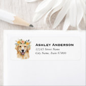 Golden Retriever Return Address Labels (Insitu)