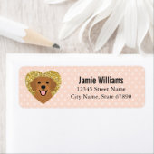 Golden Retriever Return Address Labels (Insitu)