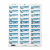 Golden Retriever Return Address Labels (Full Sheet)