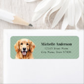 Golden Retriever Return Address Labels (Insitu)