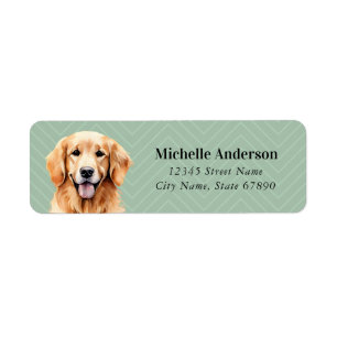 Golden Retriever Return Address Labels