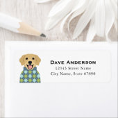Golden Retriever Return Address Labels (Insitu)