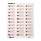 Golden Retriever Return Address Labels (Full Sheet)