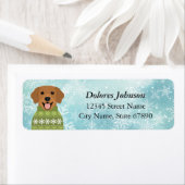 Golden Retriever Return Address Labels (Insitu)