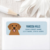 Golden Retriever Return Address Labels (Insitu)
