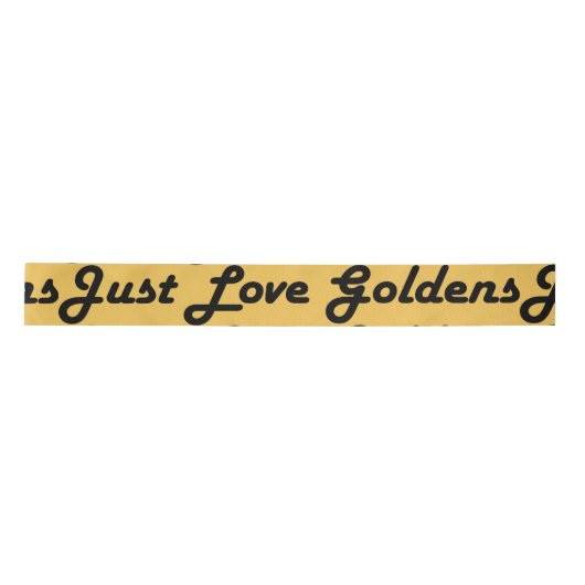 Golden Retriever Ribbon, gewoon liefdesgoden Lint (Voorkant)