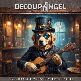 Golden Retriever Rockstar - Hor. - Ontkoppeling - Tissuepapier