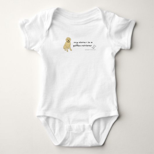 golden retriever romper (Voorkant)