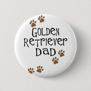 Golden Retriever Ronde Button 5,7 Cm