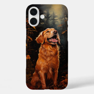 Golden Retriever 's nachts iPhone 16 Plus Hoesje
