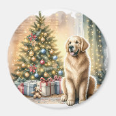Golden Retriever Scene Magnet (Devant)