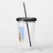 Golden Retriever schilderen - Kute Original Dog Ar Acryl Drinkbeker (Links)