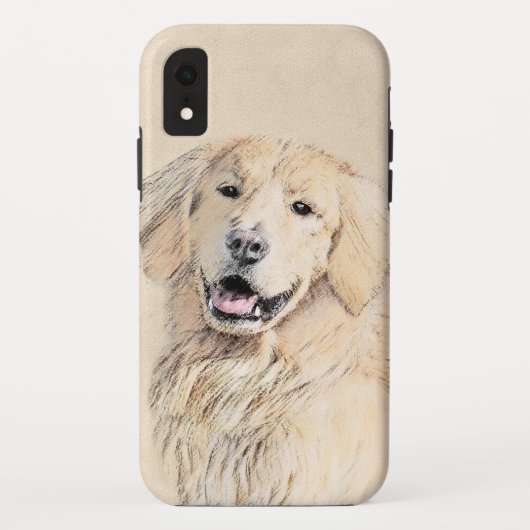 Golden Retriever schilderen - Kute Original Dog Ar Case-Mate iPhone Case (Achterkant)