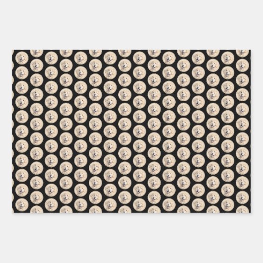 Golden Retriever schilderen - Kute Original Dog Ar Inpakpapier Vel (Voorkant 3)