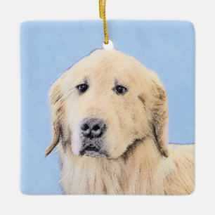 Golden Retriever schilderen - Kute Original Dog Ar Keramisch Ornament