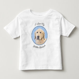 Golden Retriever schilderen - Kute Original Dog Ar Kinder Shirts