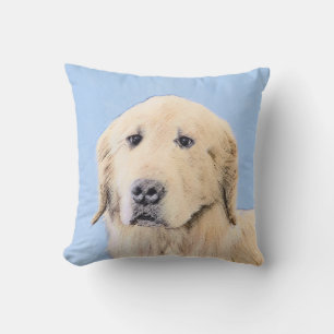 Golden Retriever schilderen - Kute Original Dog Ar Kussen