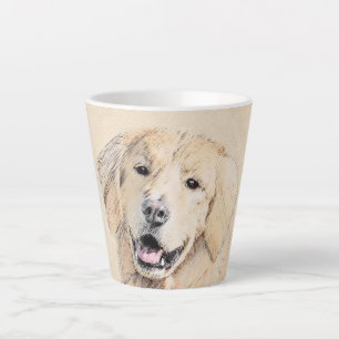 Golden Retriever schilderen - Kute Original Dog Ar Latte Mok