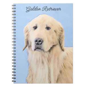 Golden Retriever schilderen - Kute Original Dog Ar Notitieboek
