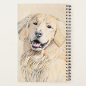 Golden Retriever schilderen - Kute Original Dog Ar Planner (Achterkant)